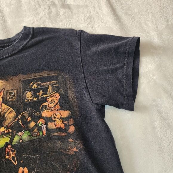 GDA Big Chris Art Slashers Playing Poker Black Tshirt With Graphics Size Small - Picture 3 of 5